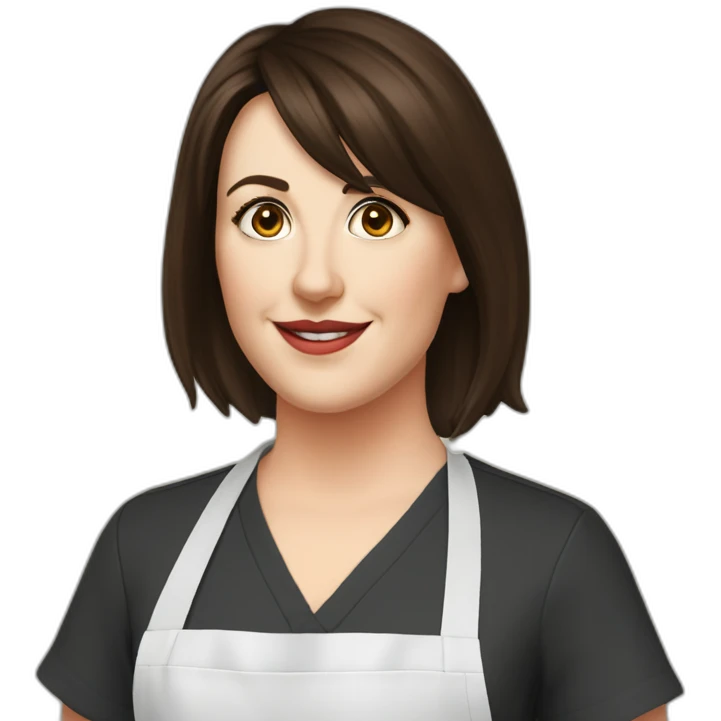 Melanie lynskey dietician apron emoji