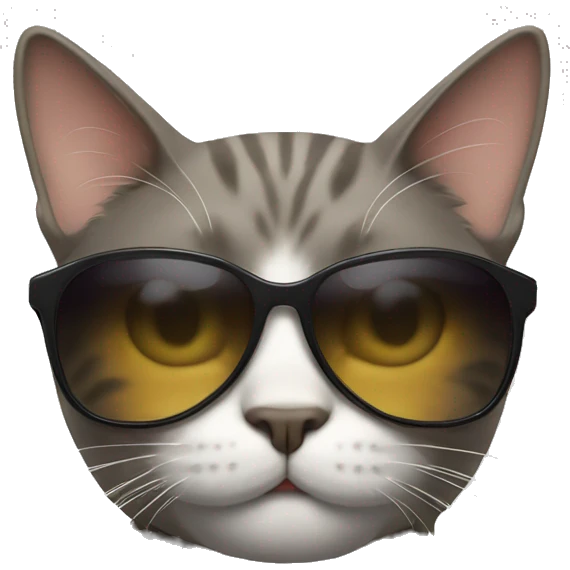 Cat with sunglasses emoji