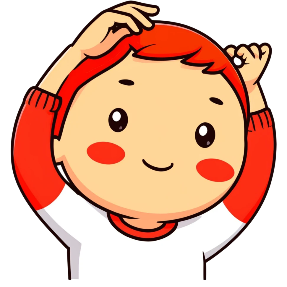 person looking embarrassed, cheeks red, hand behind head emoji