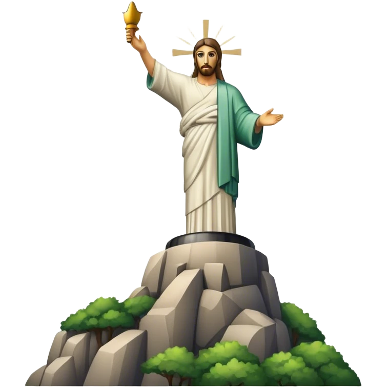 Christ the Redeemer, no frame emoji