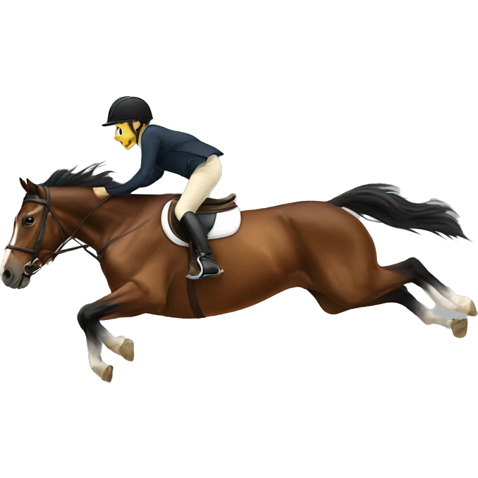 Horse jumping emoji