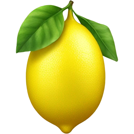 realistic lemon emoji