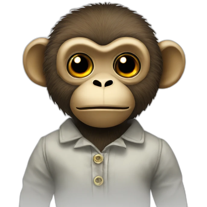 stuffed Haunted Monkey doll emoji