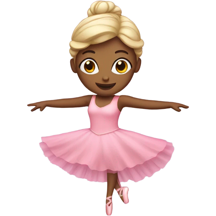 dancing ballerina in pink dress emoji