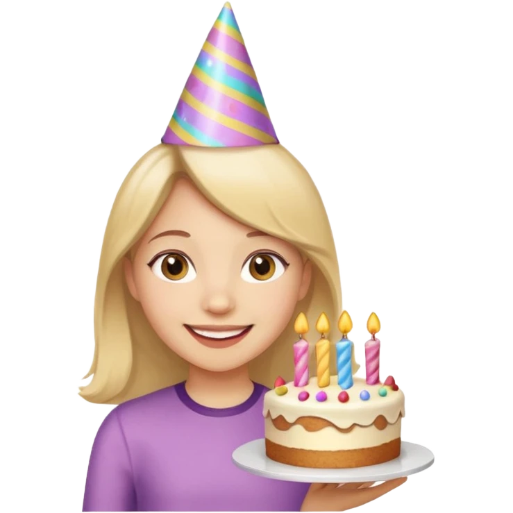 Birthday girl wish emoji