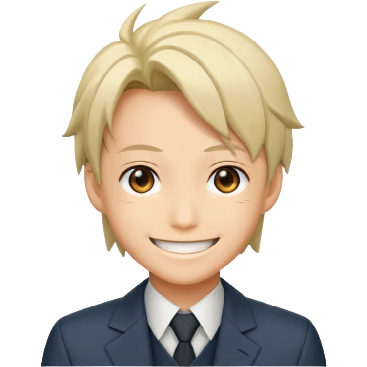 Shinra(anime-fire force) smile emoji  emoji