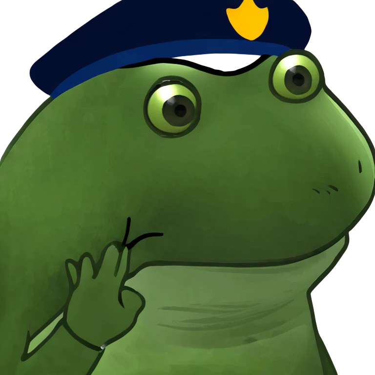 funny frog emoji