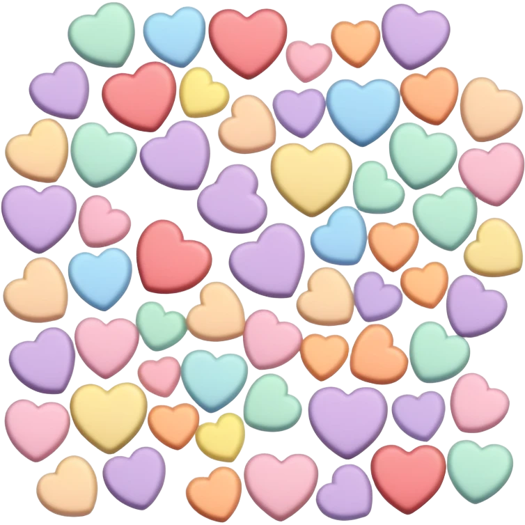 Candy hearts emoji