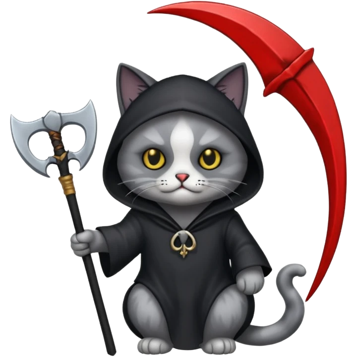 Grim reaper cat emoji