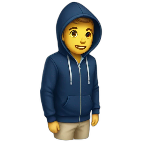 navy hoodie emoji