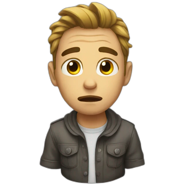 Rad but sad emoji