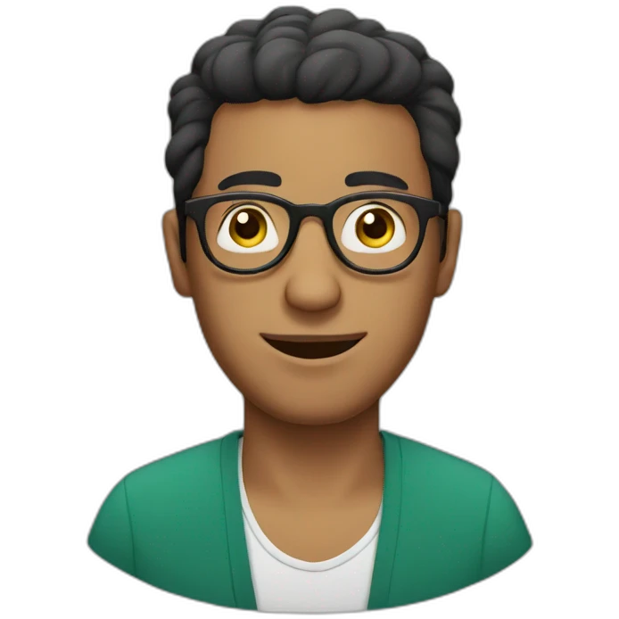 moroccan guy with glasses  emoji