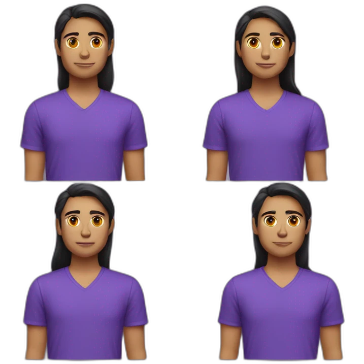 team purple shirt emoji