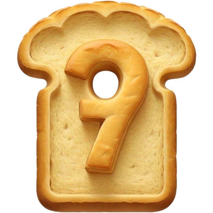 Number one made by bread emoji