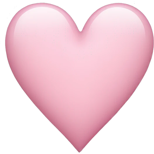 Light pink heart emoji