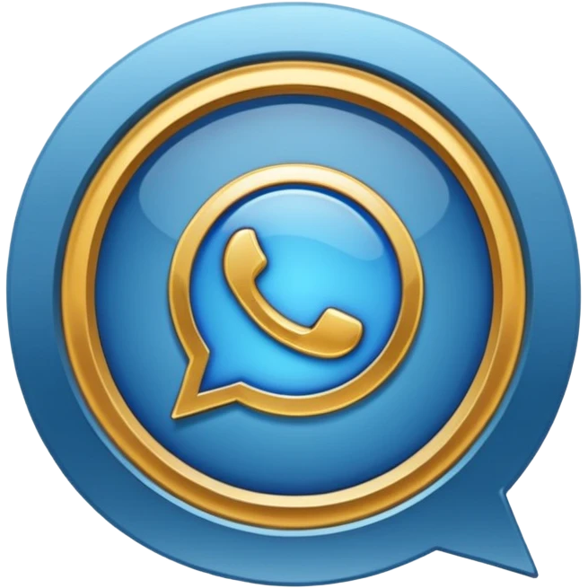 symbole de certification bleu sur whatsapp emoji