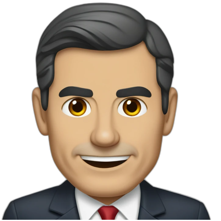 Presidente del gobierno español Pedro Sánchez de rodillas emoji