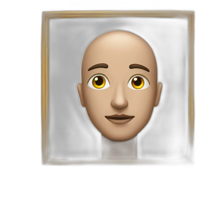 Une personne qui montre au tableaux une photo d un oeil emoji