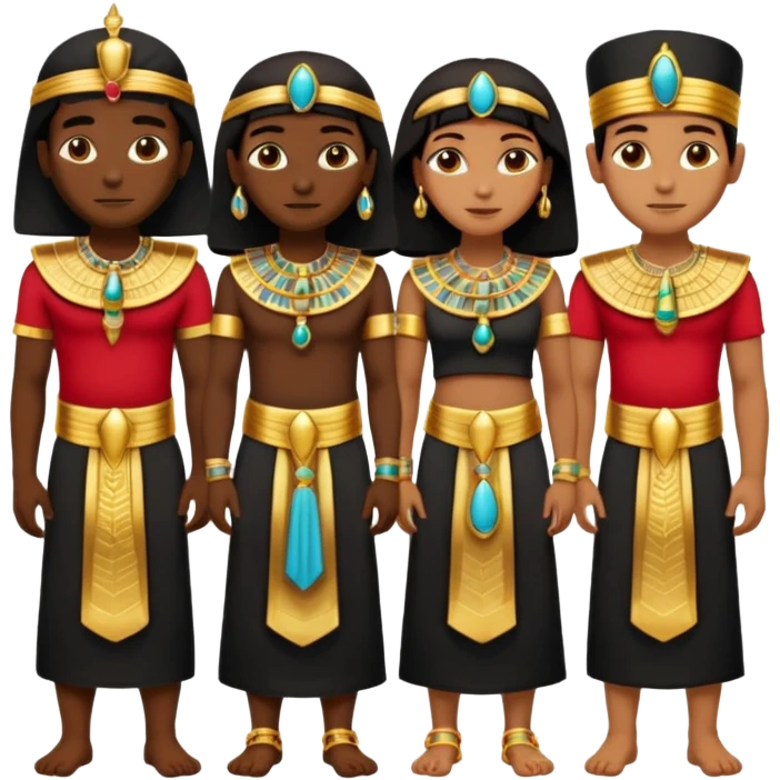group of egipcian people emoji