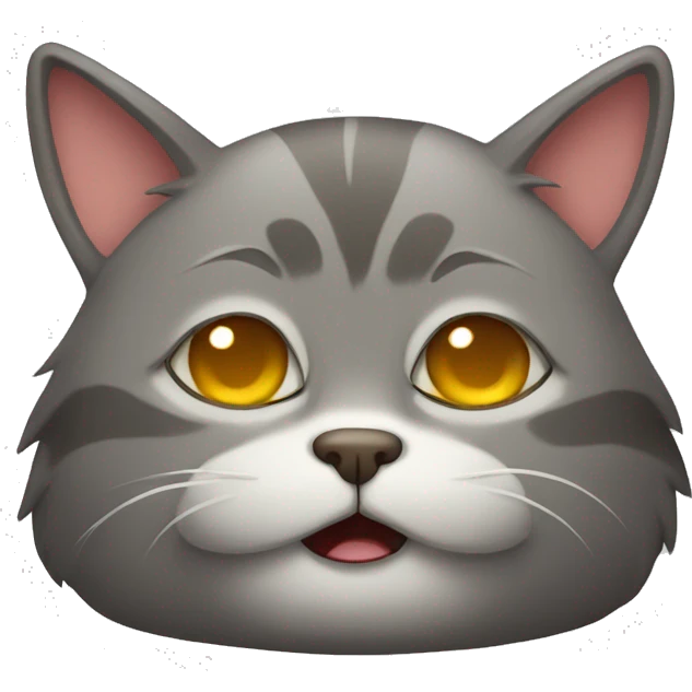 A tired cat emoji