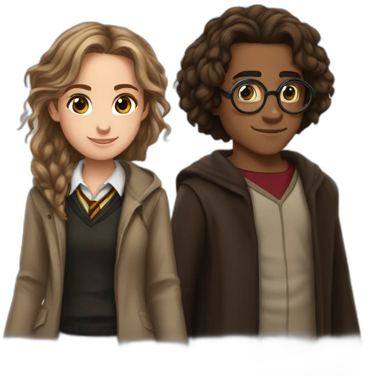 hermione granger and harry poter emoji