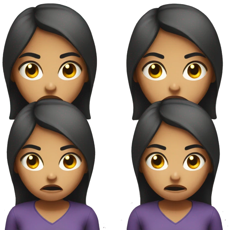 Angry girl emoji
