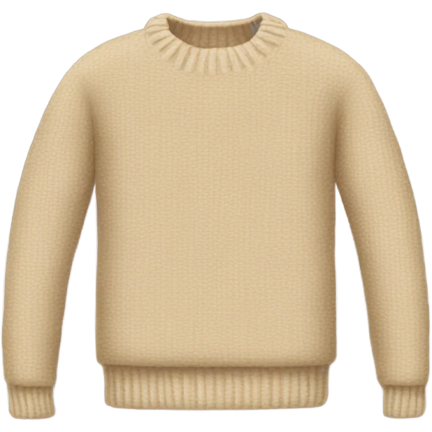 Beige sweater  emoji