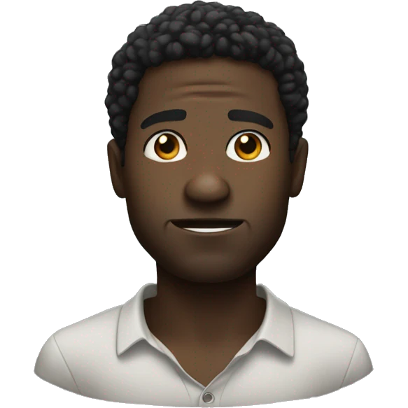 a black dude questioning you emoji