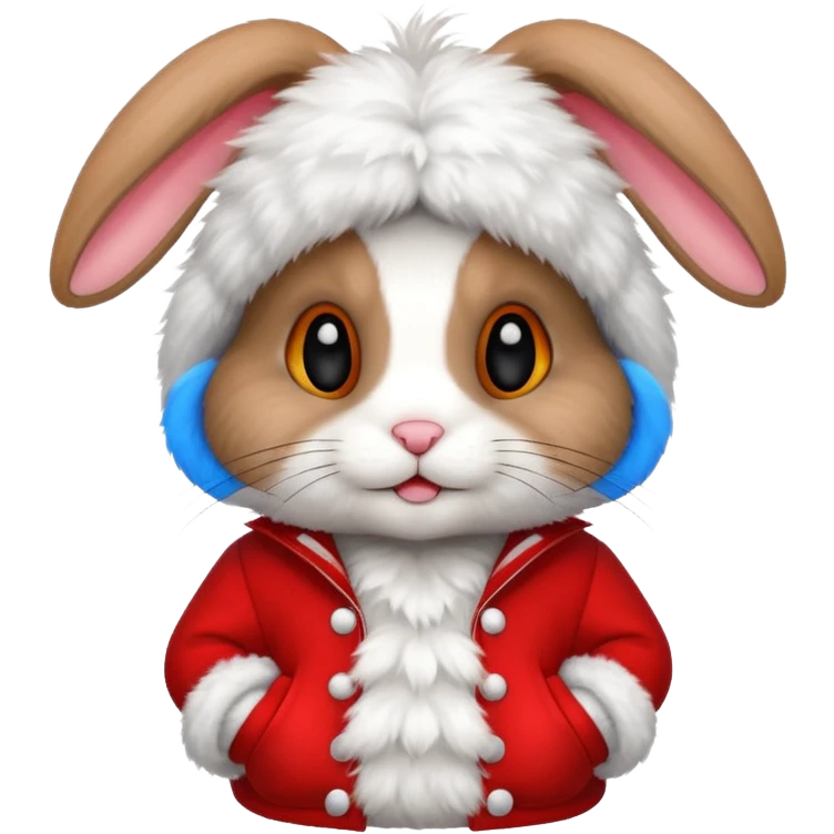 a rabbit wear red outfit emoji