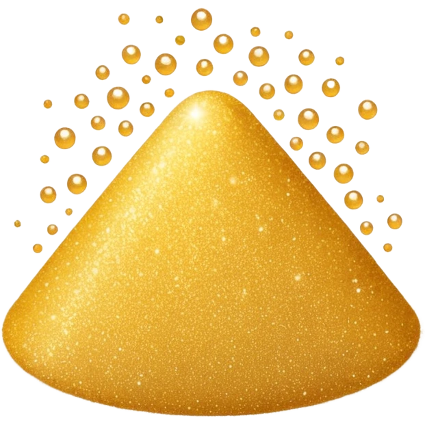 fine, tiny glitter dust, sparkling brightly like magical dust. Small particles, glossy, smooth, soft shadows, white background.

 emoji
