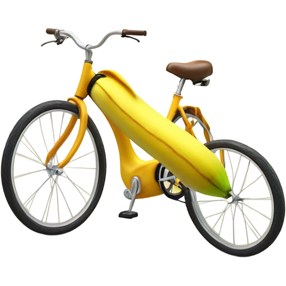 Banana bicycle  emoji