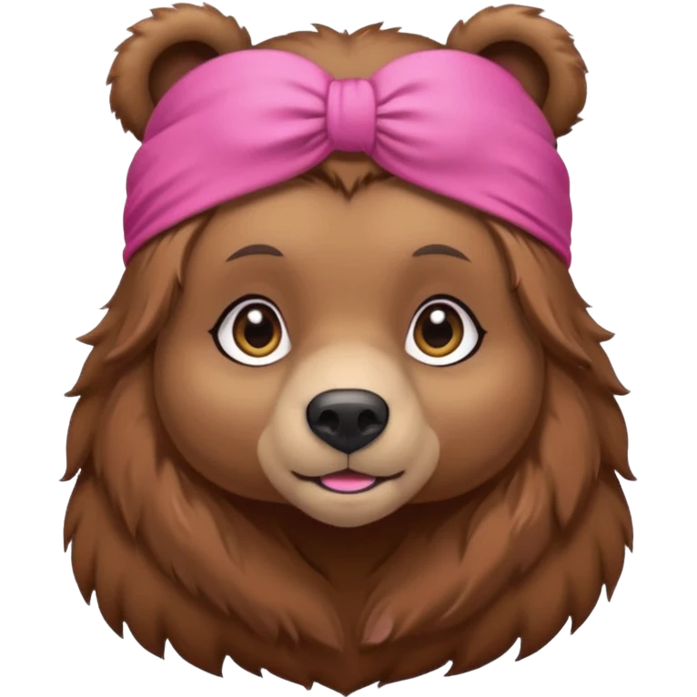 athlee bear with headband emoji