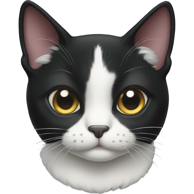 tuxedo cat face emoji