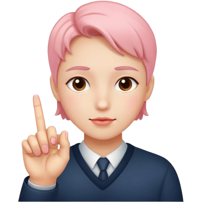 blushing with pointer fingers together  emoji