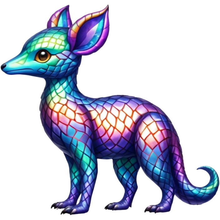 Shiny Colorful Night-Colored Vernid-Fionbri-creature by Falvie (full body) emoji