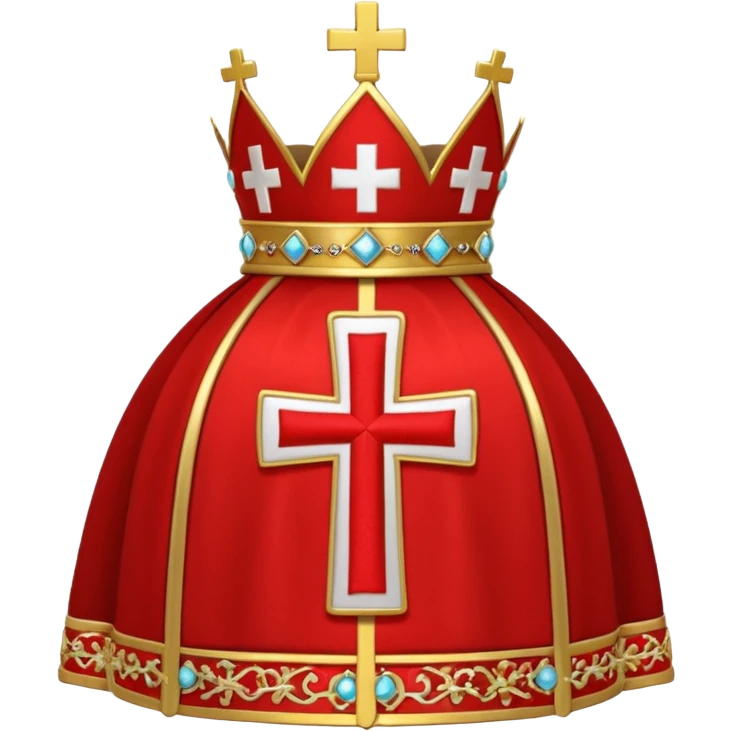 Make me a archbishop mitre I want a catholice mitre make it real life emoji