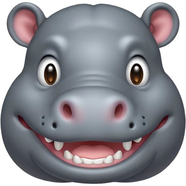 cute hippo emoji