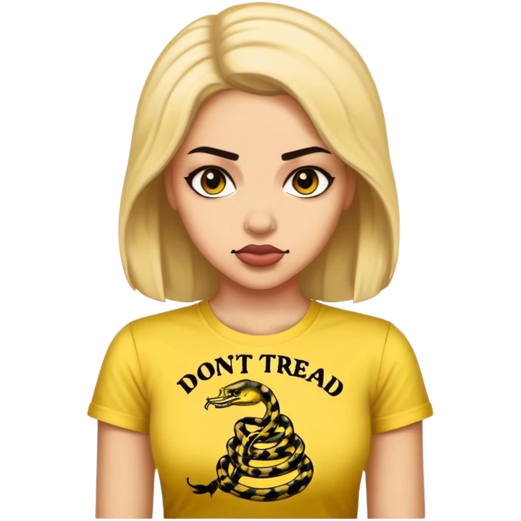libertarian woman shirt dont tread on me emoji