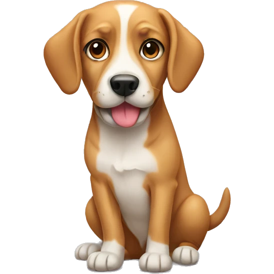 Dog wearing a boe emoji