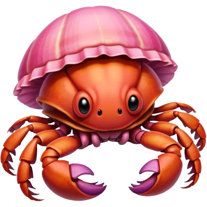 Girly hermit crab emoji