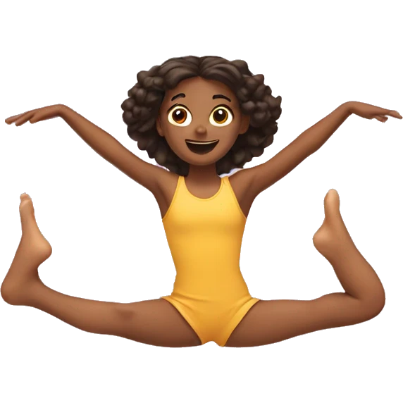 girl in the full splits  emoji