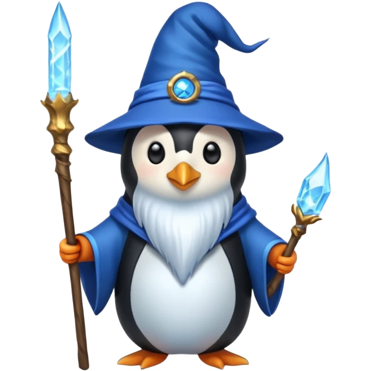 Penguin Wizard emoji