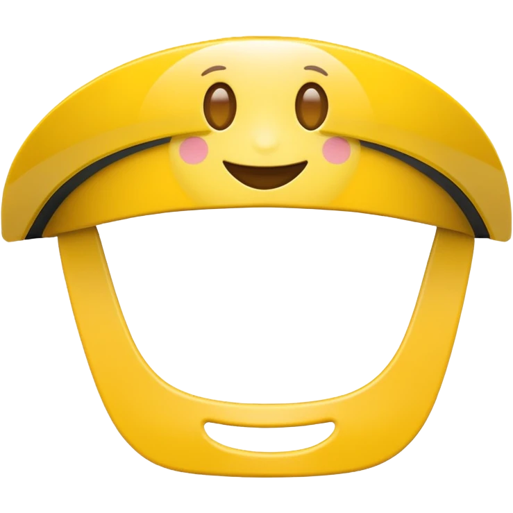 Sun Visor,yellow emoji