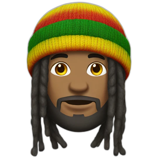 rasta beanie man emoji