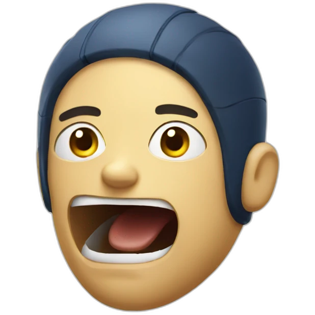 Swimmer with shock emoji