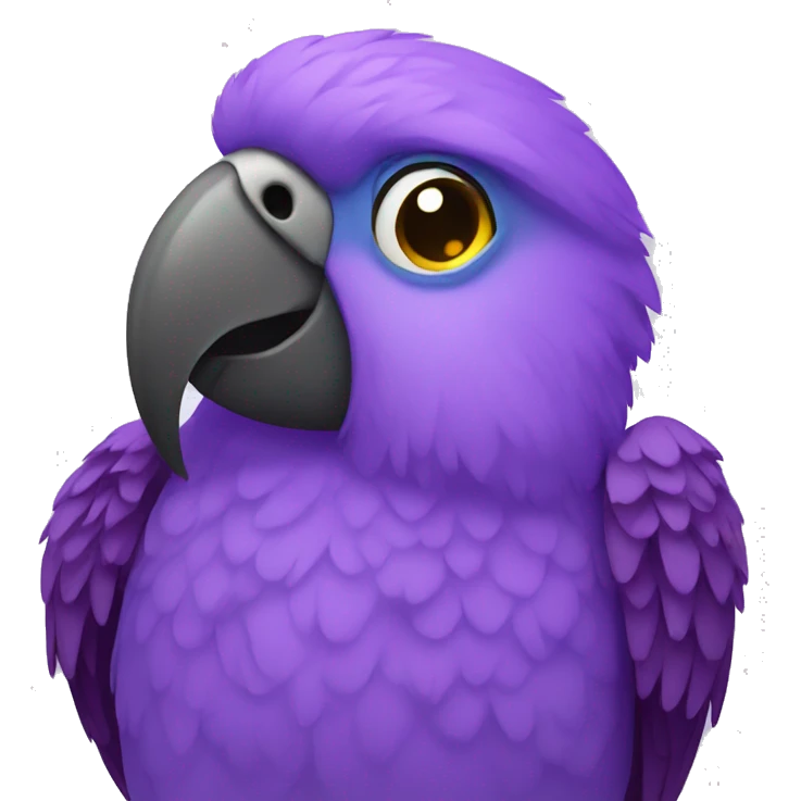 purple parrot emoji