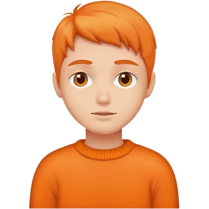 Orange warm sweater emoji