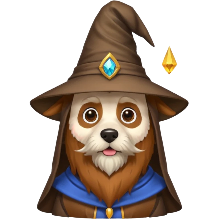 Dog wizard emoji