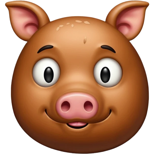 smelly pork steak, rotten emoji