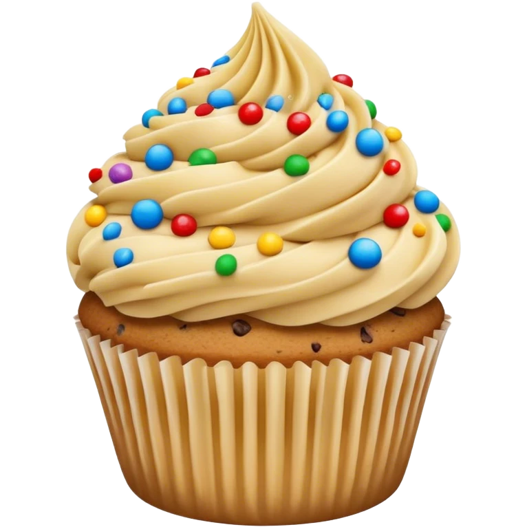 cookie dough cupcake emoji